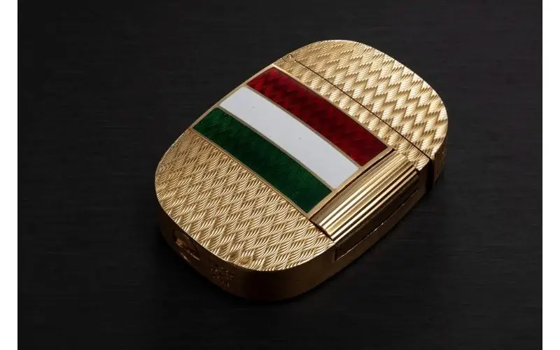 Patek-Philippe-Gold-Lighter-With-Enamel-Flag-of-Oman