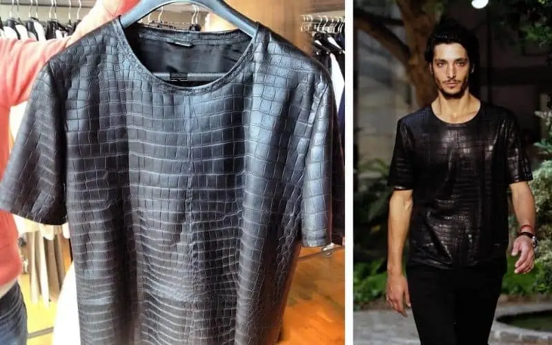 Hermès-Noir-Crocodile-T-Shirt