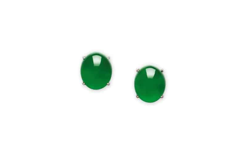 Jadeite-and-Diamond-Stud-Earrings