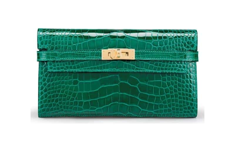 Hermès-Kelly-Long-Vert-Emeraude-Wallet