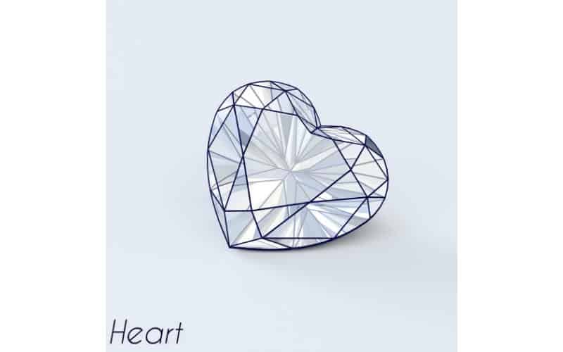 Heart-Cut-Diamond-Sketch