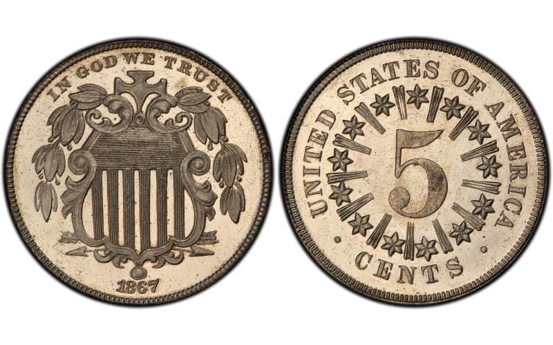 1867-Cameo-Shield-Nickel