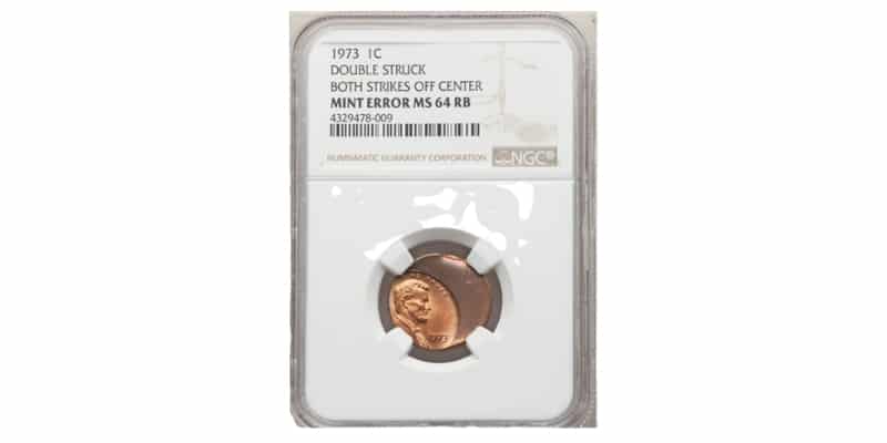 1973-Lincoln-Memorial-Penny-Double-Struck-Both-Strikes-Off-Center