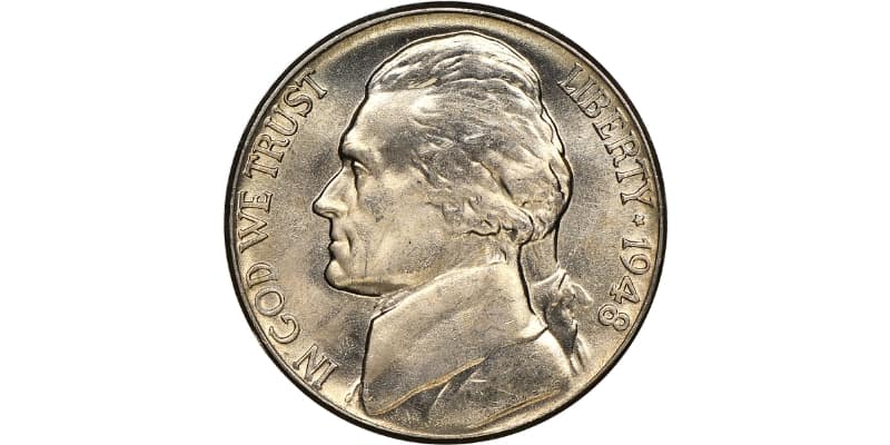 1948-Jefferson-Nickel-Obverse