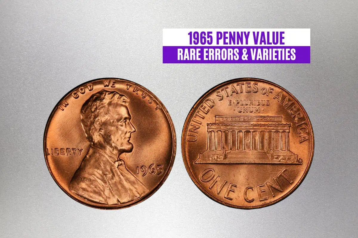 1965 Lincoln Memorial Penny Value (Rare Errors & Varieties)