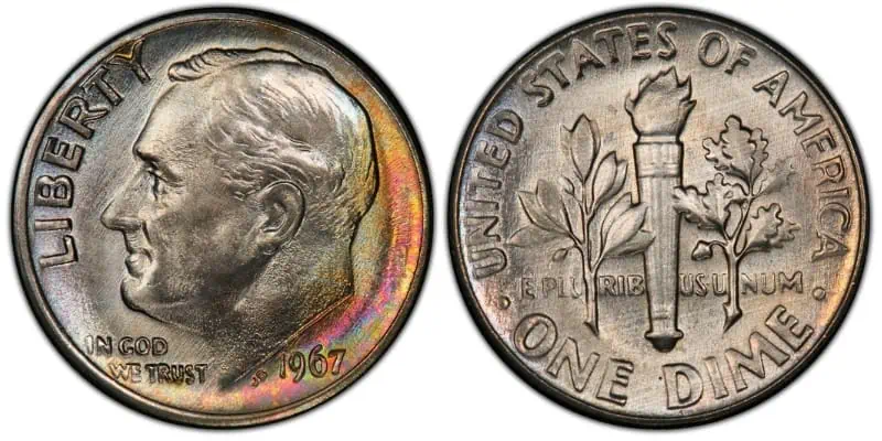 1967-No-Mint-Mark-Roosevelt-Dime